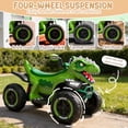 thumbnail image 2 of 24V Dinosaur Kids Ride On Car, 2 Seater Power Ride On Toy for Kids with Remote Control, Bluetooth, USB, 4-Wheel Suspension, Dinosaur Electric Toy Car for Boys and Girls Ages 3-8, 2 of 7
