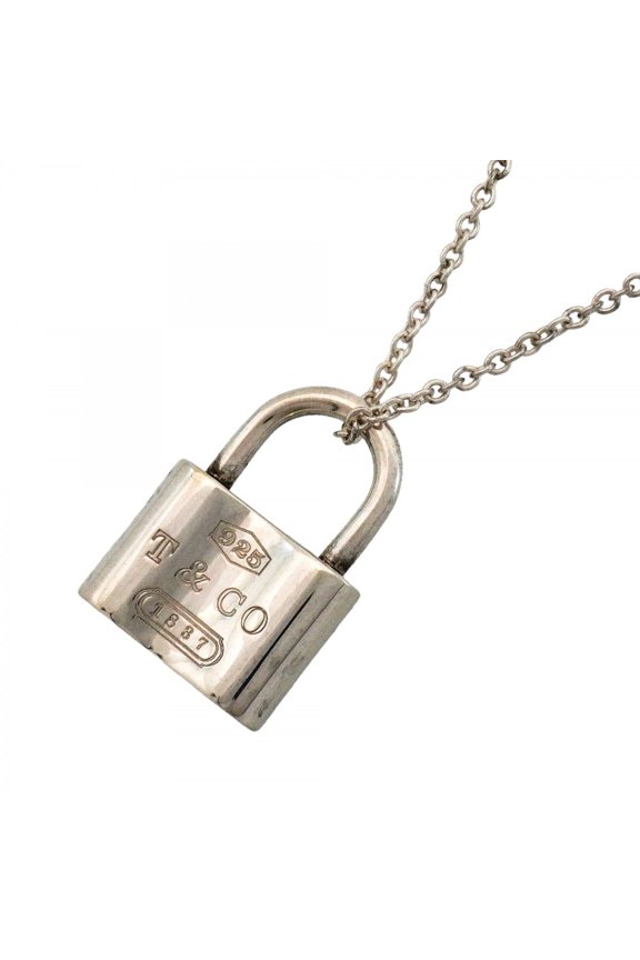 Pre-Owned Tiffany & Co. Necklace 1837 Lock Sterling Silver 925 Women's