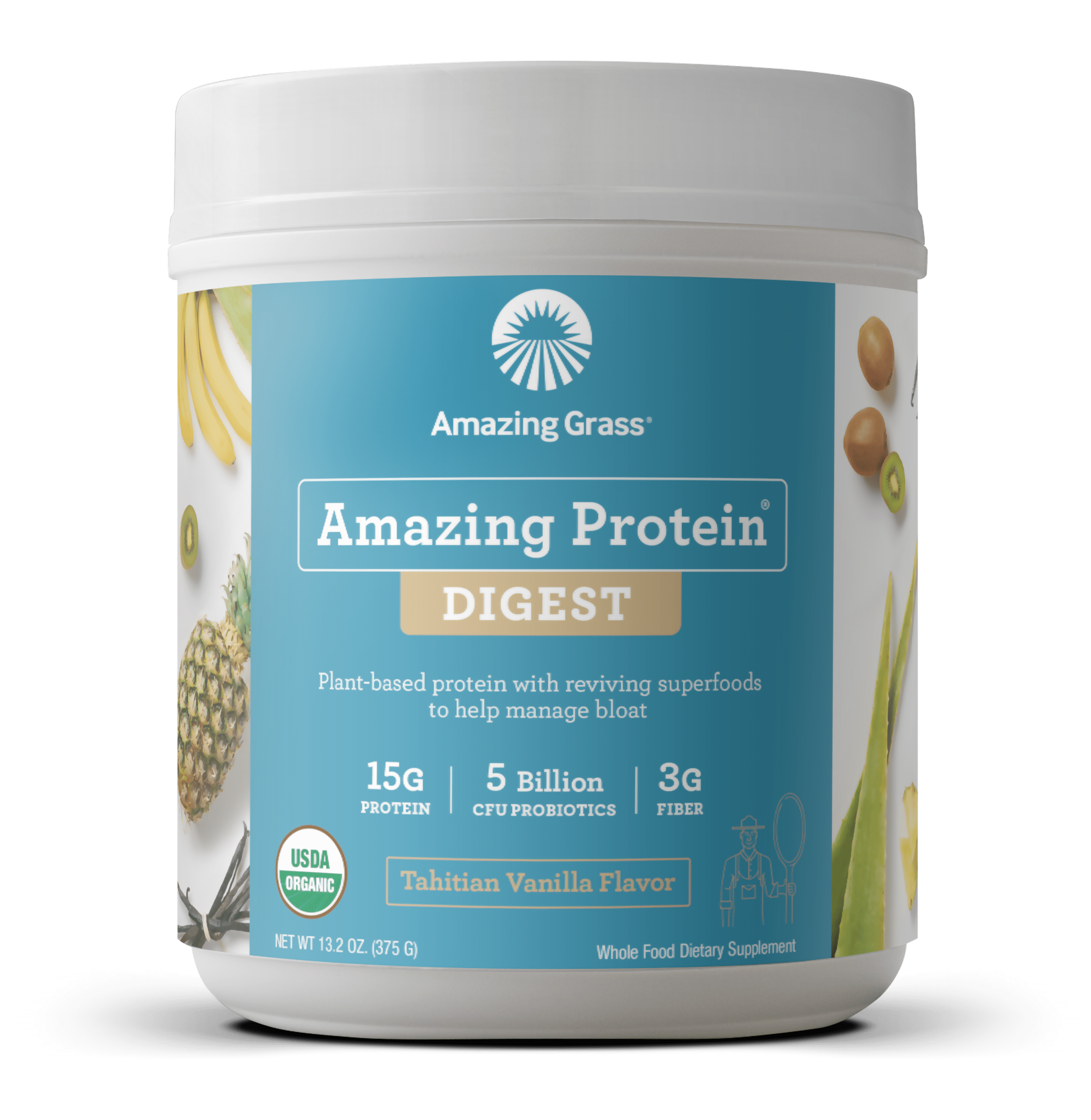 Amazing Grass Organic Plant Based Protein + Probiotics