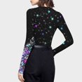 thumbnail image 5 of FDGIU 2025 Women's Funny Christmas Shirt - Long Sleeve Crew Neck Tunic Top, Cute Holiday Print for Party & Family Gathering, 5 of 6