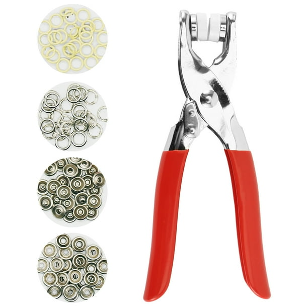 BUTORY 100Pcs DIY Sewing Buttons Set Thickened Snap Fasteners Kit Metal