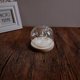 thumbnail image 1 of Lámpara de noche decorativa con forma de tulipán en forma de bola hemisférica con soporte de madera y cubierta de vidrio de corcho hecha a mano, 1 of 1