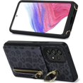 thumbnail image 6 of Samsung Galaxy A53 5G Phone Case for Women with Card Holder,Samsung A53 Case Wallet Crossbody Lanyard with Strap,Credit Card Slots Kickstand Case with Ring Holder,6.5 Inch,Black Leopard, 6 of 14