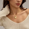 thumbnail image 2 of Beautlace Heart Necklace for Women,Sparkling CZ Heart Pendant Necklace,18k Gold Plated Love Jewelry Gift for Mom Wife Girlfriend, 2 of 9