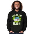 thumbnail image 3 of Luck of the Irish Clover Tootsie Owl Hoodie Sweatshirt Women Men Brisco Brands S, 3 of 6
