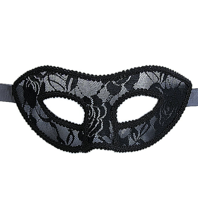 ITFABS Women Masquerade Mask, Party Prom Ball Lace Mask, Back Straps Tie Half Face Mask
