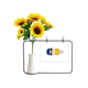 thumbnail image 1 of Flotabilidad en competiciones deportivas de natación Tarjeta de bendición de jarrón de girasol artificial, 1 of 3