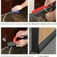 thumbnail image 5 of Qxpztk Door Draft Stopper for Bottom of Door, Adjustable Weather Stripping Door Seal for Cold Insulation, Under Door Sweep for Exterior & Interior Doors, Door Bottom Seal Blocker Noise (39inch,Black), 5 of 7