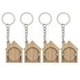 thumbnail image 1 of KAKOWELY keychain 4pcs Bamboo Shopping Cart Token Keychain Shopping Trolley Tokens Keychain Locket Cart Tokens Keychain Pendant Key Fob Key Rings3.94"X1.57"X1.26", 1 of 5