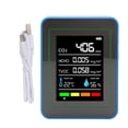 thumbnail image 2 of Monitor De Aire En Interiores, 5 En 1 CO2 TVOC HCHO Temperatura Medidor De Humedad Con Cable USB, Probador De Aire Para Home Office School Hotel, 2 of 7