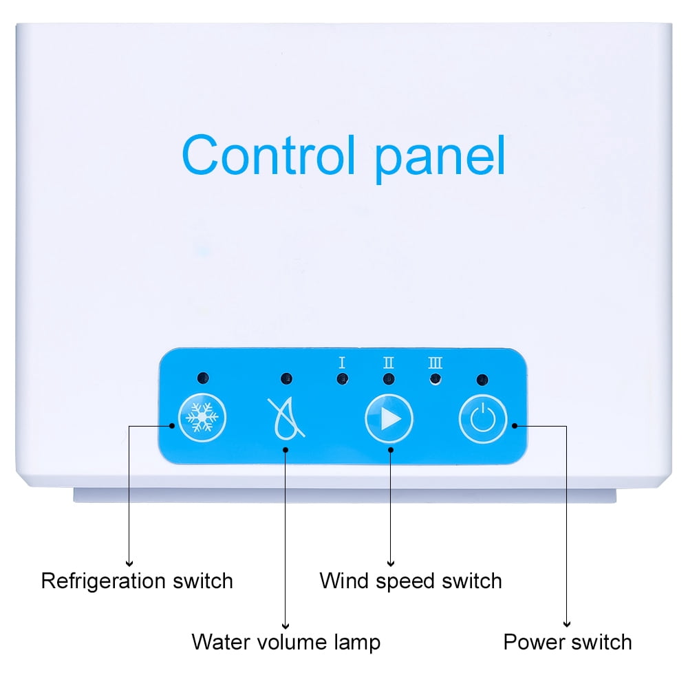 NEX 3-in-1 Portable Air Conditioner 2729 BTU, Personal Space Cooler, Humidifier, Purifier(NX-CA001WH), White