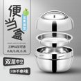 thumbnail image 5 of Yeacher Stainless steel lunch box student children's insulation canteen with apple-shaped lid lunch box 304, 5 of 5