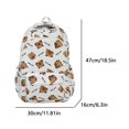 thumbnail image 2 of KGOTA Cute Capybara Backpack Cartoon Laptop Backpack Fashion Knapsack (White), 2 of 10