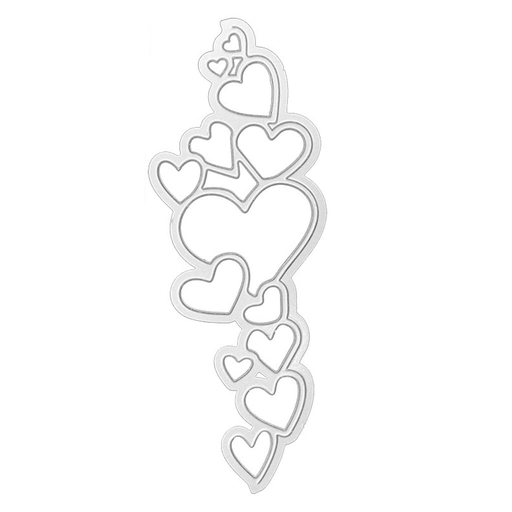 Love Heart Shape Cutting Die Carbon Steel Cuts Scrapbooking Embossing Hollow DIY