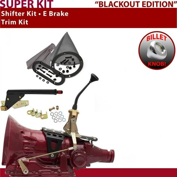 American Shifter TH200 Shifter Kit Black 8 in. E Brake Trim Kit for EE35E