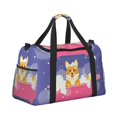 thumbnail image 2 of Rocae Dog Washes in a Bath Print Hand Travel Bag Travel Duffel Bag and Fitness Bag, Women's Waterproof Weekend Tote, Men's Travel and Fitness Essentials, 2 of 7
