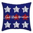 thumbnail image 5 of Outdoor Throw Pillow Covers, Outdoor Patio decor, 18X18 in, 4Th of July decor, Striped Pillow Cases, Waterproof Pillow Covers, Patriotic decor, Star Motifs, Throw Pillow Set, 4 Pc, 5 of 8