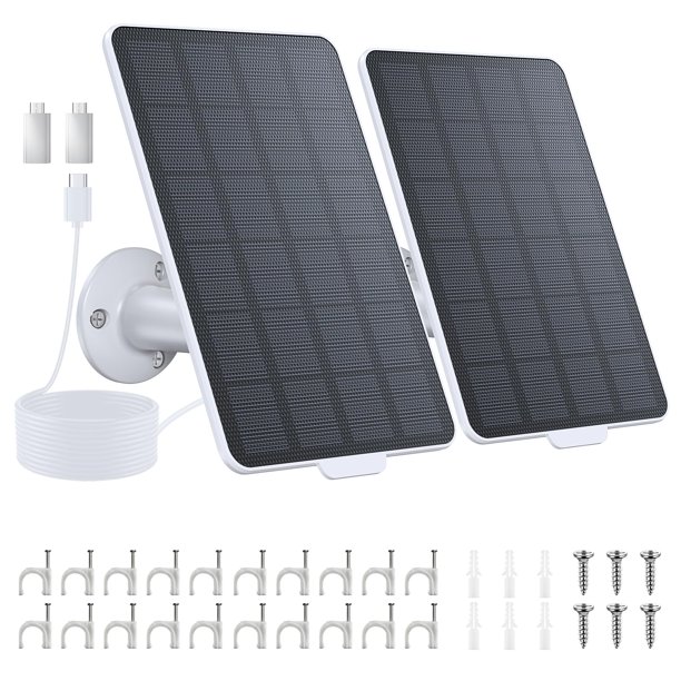 Panel solar Naseto 3W para cámaras de seguridad alimentadas por batería