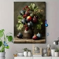 thumbnail image 4 of Rustic Fig Fruit Still Life Canvas Print, Dark Botanical Farmhouse Kitchen Dining Room Home Wall Decor Art, 4 of 8
