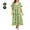 Green, variant on Loritta Plus Size Nightgowns for Women House Dress Short Sleeve Loungewear Floral Print V-Neck Moomoo Nightgowns Sleepwear XL-5XL