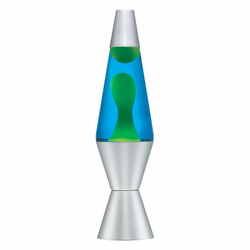 Schylling 14.5" Lava Lamp - Yellow/Blue/Silver