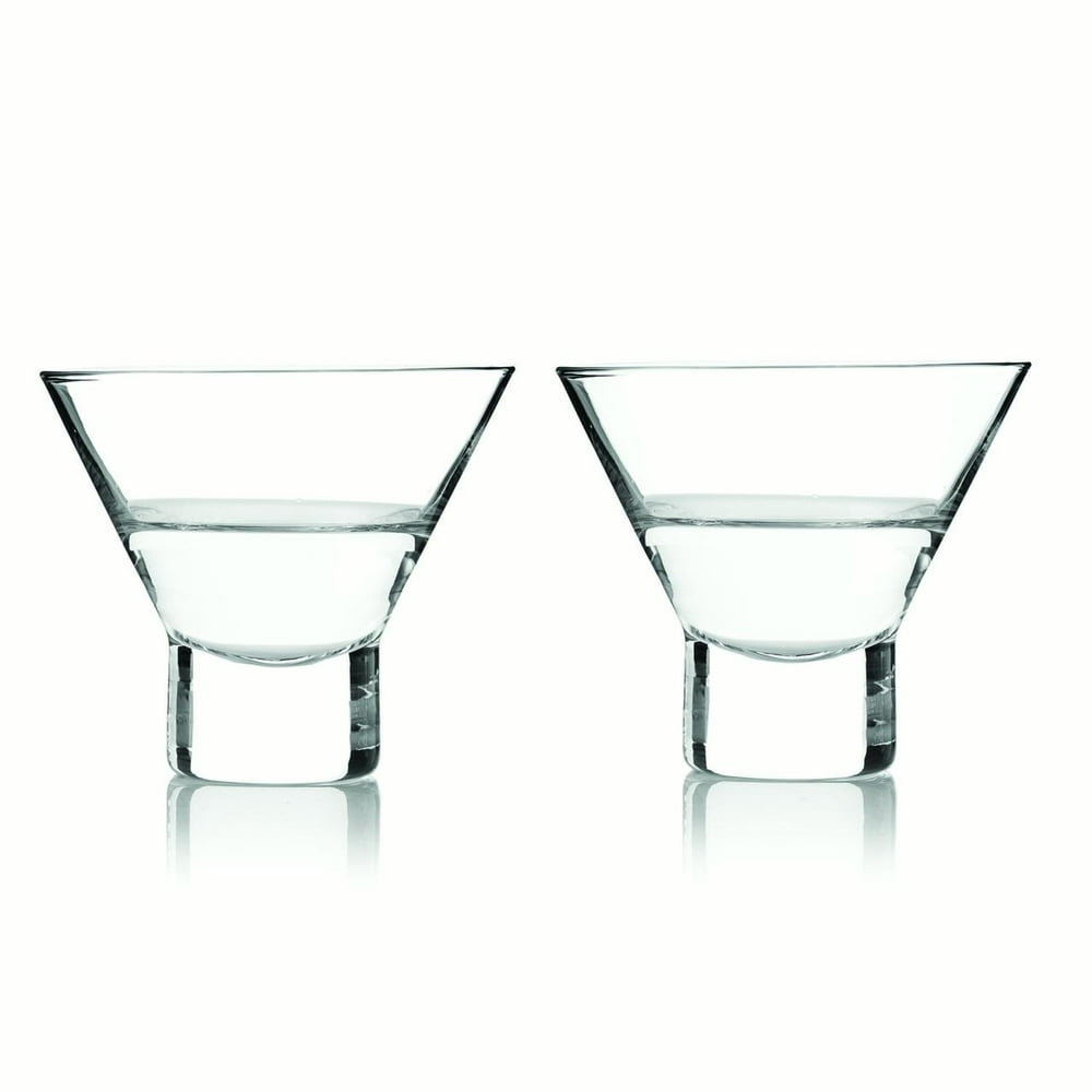 Viski Raye Stemless Martini Glasses Set Set Of 2