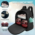 thumbnail image 2 of WOLT Black Bowling Ball Bag 2Ball Bowling Backpack with Protective Foam Padded & Shoe Compartment, 2 of 7