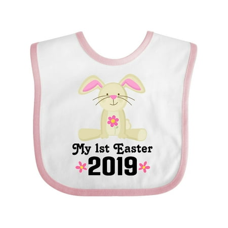 1st Easter 2019 Girls Bunny Rabbit Baby Bib