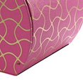 thumbnail image 2 of Benzara BM240928 Travel Jewelry Case with 2 Drawer Storage & Wavy Textured Pattern, Pink, 2 of 5