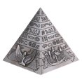 thumbnail image 2 of 10cm Métal 3D Modèle Pyramides Statue Souvenir Bureau de Cadeau, 2 of 7