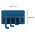 thumbnail image 2 of Advancent Colgador de puerta montado en la pared, perforador autoadhesivo para colgar, gancho gratis, estante organizador de cocina para Cocina y Comedor Azul, 2 of 6