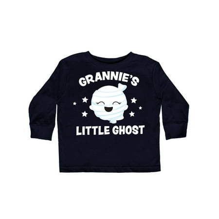

Inktastic Cute Grannie s Little Ghost with Stars Gift Toddler Toddler Girl Long Sleeve T-Shirt