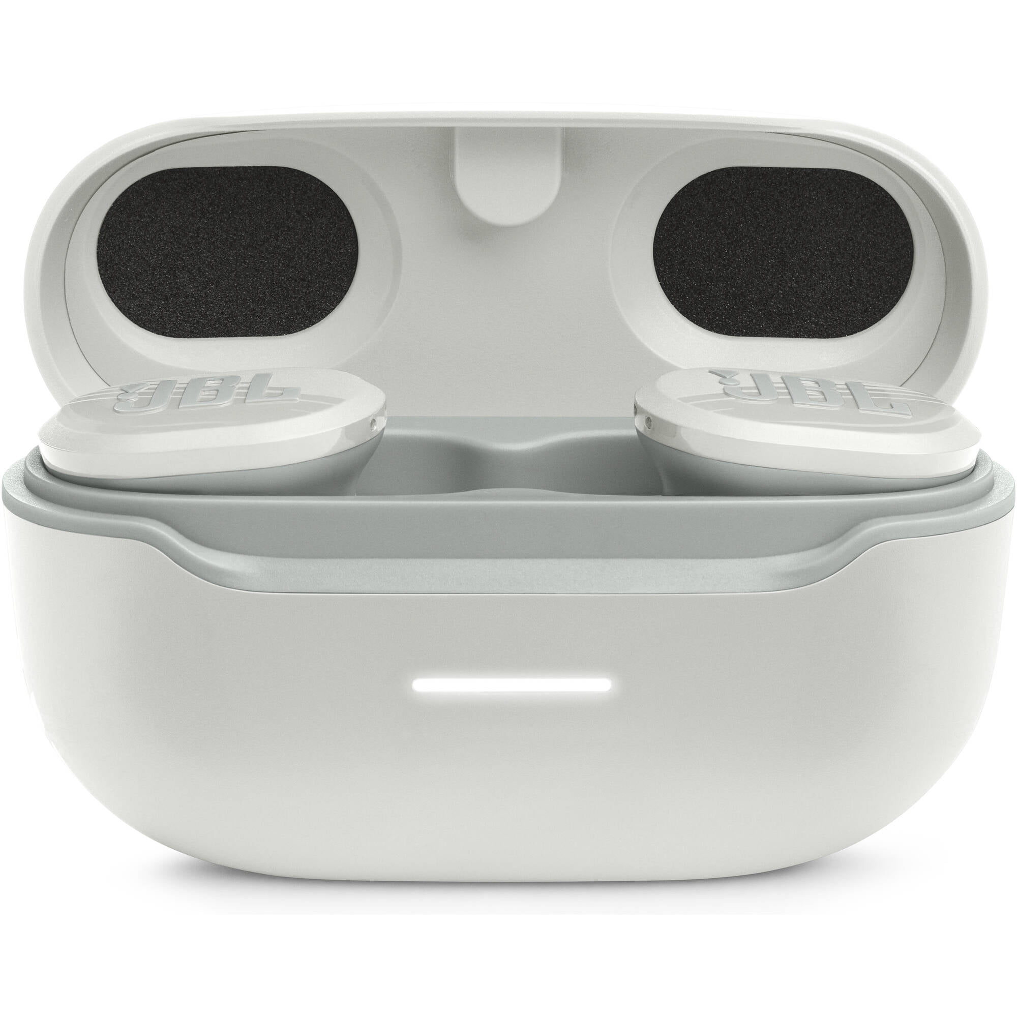 Restored JBL Endurance Race True Wireless Waterproof Active Sport Earbuds (White) (Refurbished)