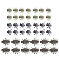 Raindrops 60-Piece Assorted Color Faux Insect Fly Model Toys PVC Decorations for Party Supplies and Event Decorations