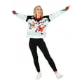 thumbnail image 3 of Jollidays Women's Ice Skating Santa Christmas Pullover Sweater, Sizes S-XXL, 3 of 6