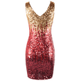 thumbnail image 6 of PrettyGuide Women's Sequin Cocktail Dress V Neck Bodycon Glitter Party Dress, 6 of 7