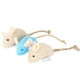 thumbnail image 1 of 3PCS Ratones realistas suaves Gatos para mascotas Juguetes interactivos Mini juego de ratón de felpa divertido para Kitty Kitten (Beige / Azul), 1 of 5