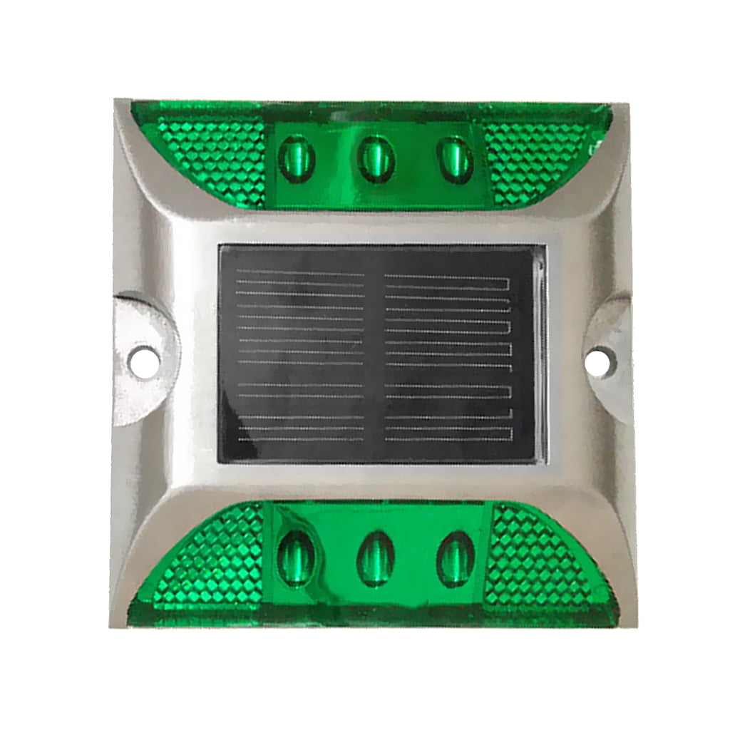 Solar Powered 6LED Road Driveway Pathway Light Floating Lamp Outdoor Green 