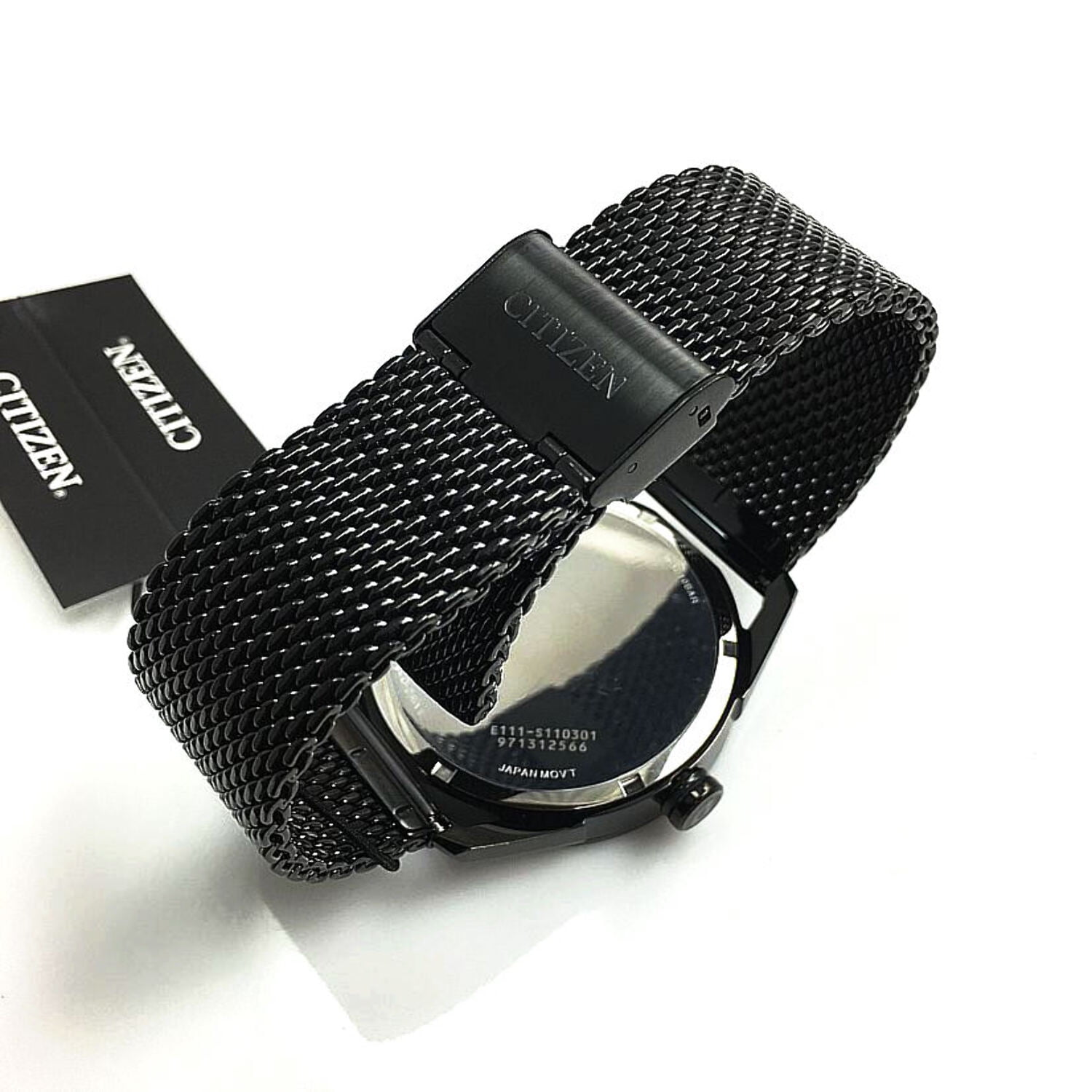 Citizen Eco-Drive Men's Sport Casual Black Stainless Steel Watch