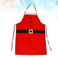 thumbnail image 4 of Gymnture Christmas Santa Apron Xmas Theme Adjustable Cooking Apron, 4 of 10