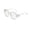 White, variant on Miorin Under $5 Sun Glasses UV Protection Retro Fashion 90s Small Square Shades Vintage Y2K White Frame Clear Lens Sunglasses