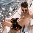 thumbnail image 2 of luoweisi Men's Beach Shorts Quick Dry Swim Trunks with Mesh Lining Halloween Bat XL, 2 of 5