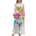 thumbnail image 1 of Vestido largo con globo aerostático, vestido sexy de verano para mujer, vestido corto atrevido, vestido de noche de verano para mujer, 1 of 4