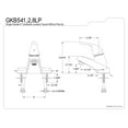 thumbnail image 2 of Kingston Brass GKB541LP Single-Handle 4 in. Centerset Bathroom Faucet, Polished Chrome, 2 of 2