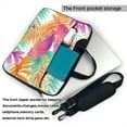 thumbnail image 3 of YFYANG 14 inch Universal Laptop Bag Oxford Cloth Laptop Sleeve, Multi-functional Colorful Watercolor Leaf Doodle Notebook Computer Messenger Bag Handbag, 3 of 8