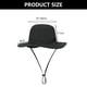 thumbnail image 2 of Sombrero de cubo impermeable para lluvia para mujer, de ala ancha, de verano, UPF50+, sombrero de vaquero para el sol, sombrero de playa flexible suave y plegable para hombre, 2 of 5