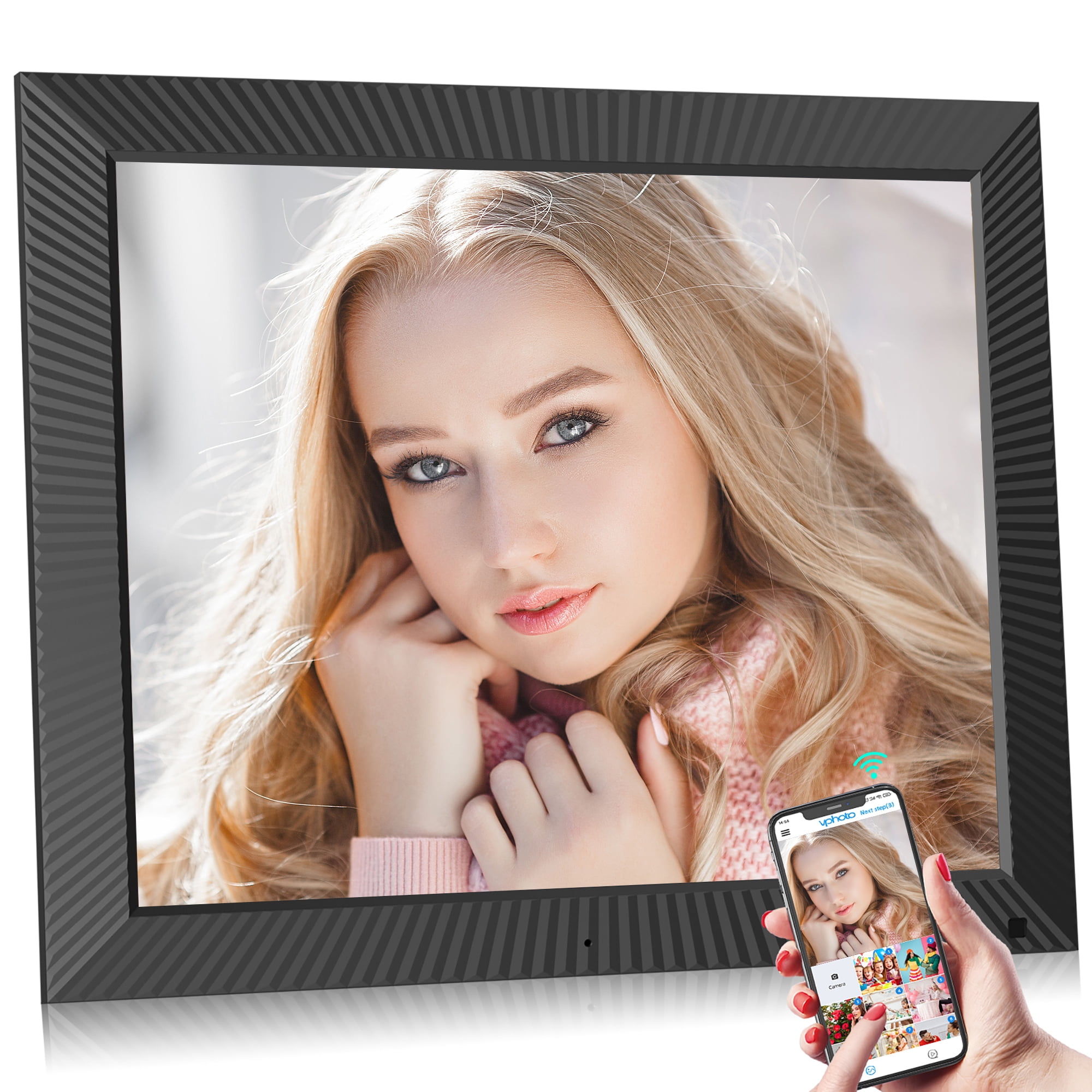 FULLJA DualWiFi Smart Digital Picture Frame 19Inch Electronic