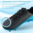 thumbnail image 5 of Vizari Youth Firm Ground Soccer Cleats for Kids – Comfortable, Durable, and Stylish Soccer Shoes for Boys and Girls, Black/Sky, 11, 5 of 8