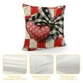 thumbnail image 4 of JEUXUS Buffalo Plaid Valentines Day Pillow Covers  Valentines Day Decor Polka Dot Red Heart with Bow Love Truck Valentine Pillows Decorative Throw Pillows Valentines Day Decorations G169-18, 4 of 5
