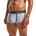 thumbnail image 3 of PEASKJP Mens Trunk Big and Tall Men's Underwear Boxer Briefs Soft Breathable Underwear for Men (Grey,M), 3 of 5